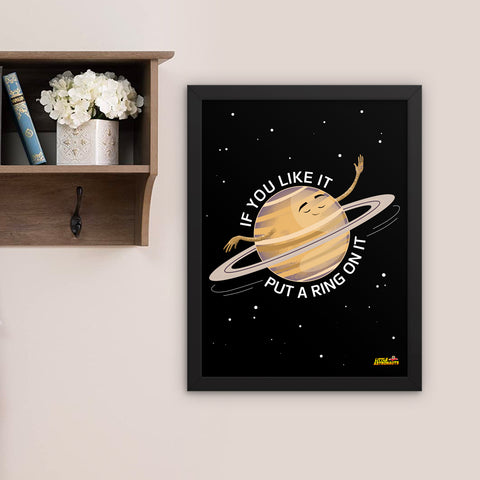 Saturn's Ring Framed Poster