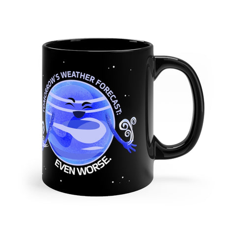 Neptune's Bad Weather Black Mug