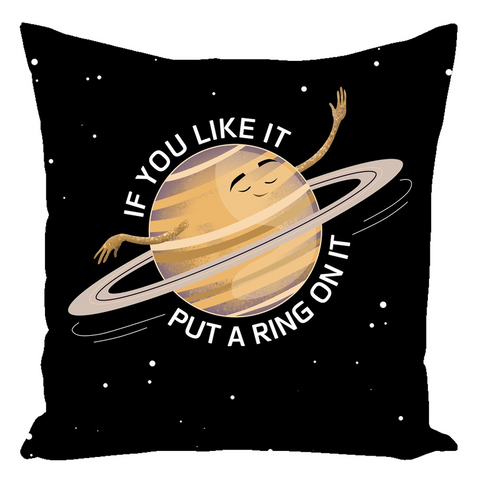 Saturn's Rings Throw Pillow