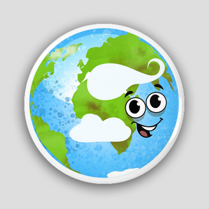 Planet Earth Pin-Back Button