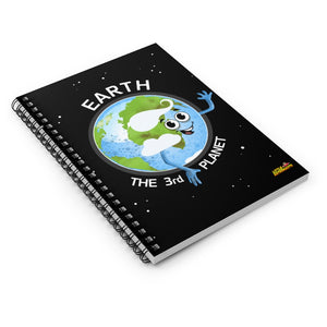 Planet Earth Spiral Notebook - Ruled Line