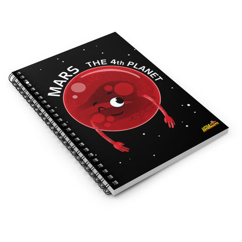 Planet Mars Spiral Notebook - Ruled Line