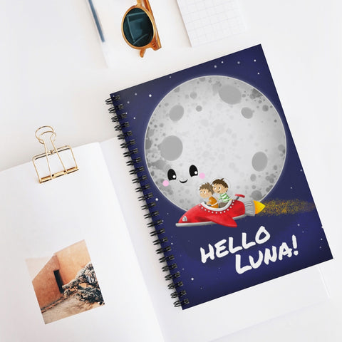 Hello Luna! Spiral Notebook - Ruled Line