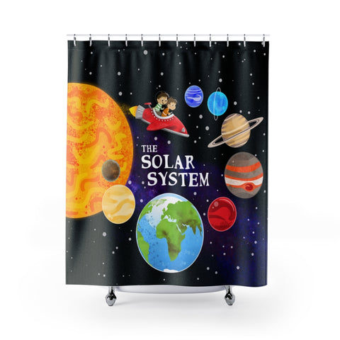 The Solar System Shower Curtain