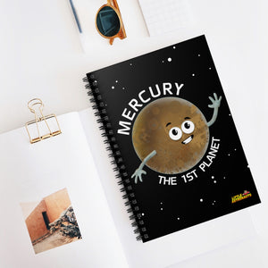 Planet Mercury Spiral Notebook - Ruled Line