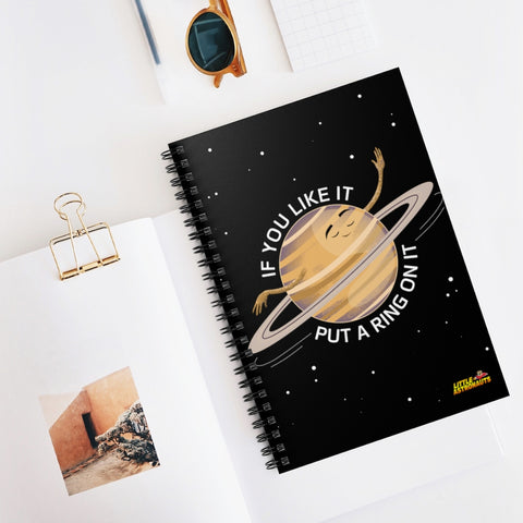 Saturn's Ring Spiral Notebook - Ruled Line