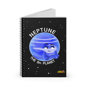 Planet Neptune Spiral Notebook - Ruled Line