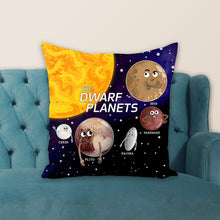 Load image into Gallery viewer, The Dwarf Planets Throw Pillow