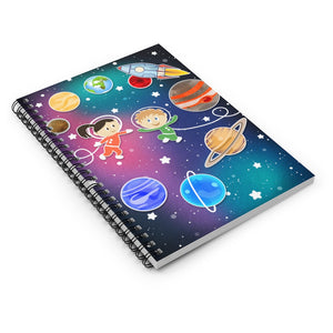 Happy Space Kids Spiral Notebook - Ruled Line
