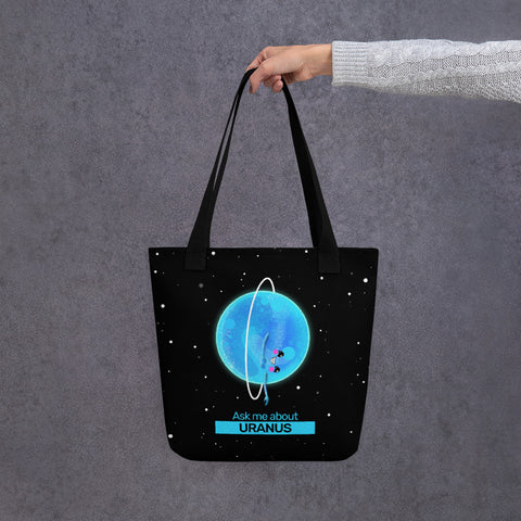 Ask Me About Uranus Tote Bag