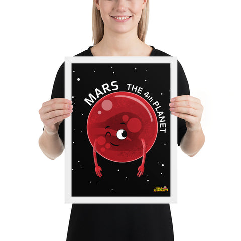Planet Mars Framed Poster