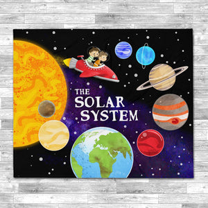 The Solar System Fleece Blanket