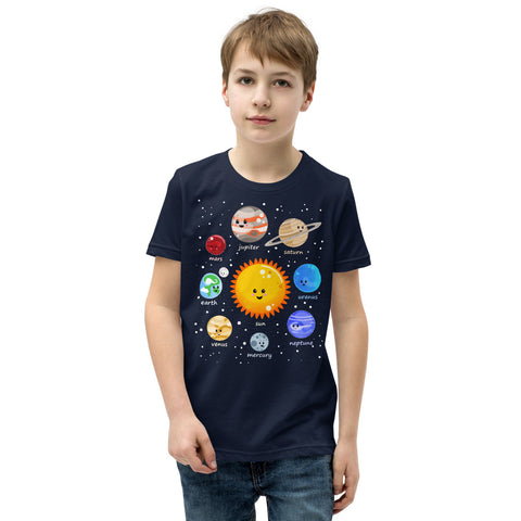 Kawaii Solar System Youth T-Shirt
