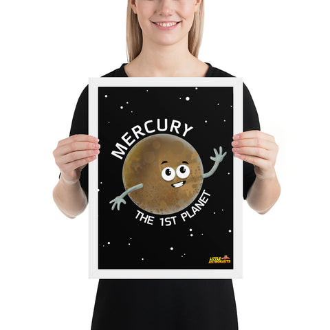 Planet Mercury Framed Poster