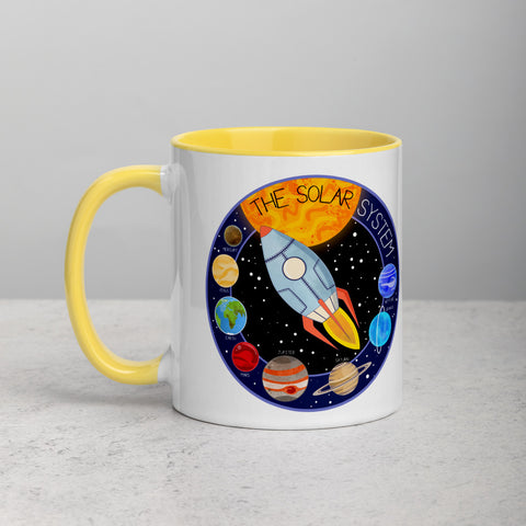 Solar System Patch Mug with Color Inside