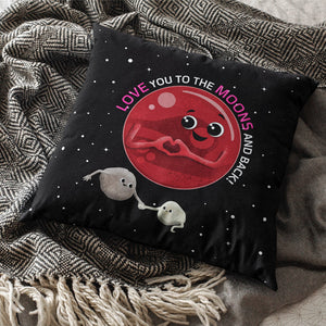 To the Moons & Back Throw Pillows