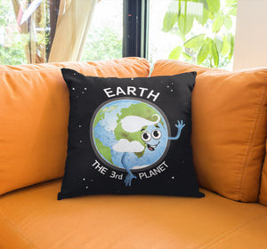 Planet Earth Throw Pillow